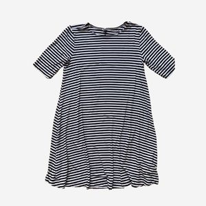 3/4 sleeve striped dress